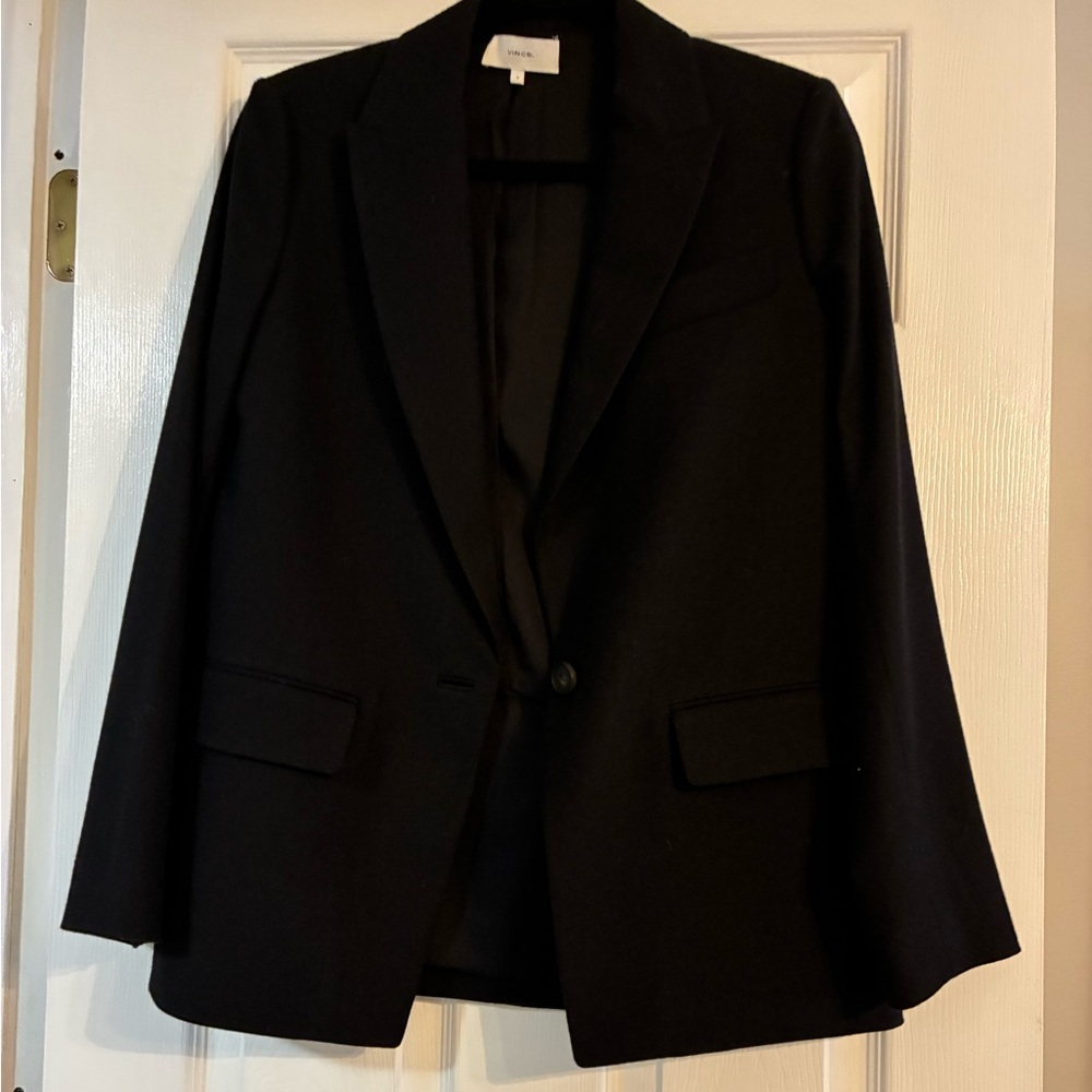 Vince Black Oversized Wool blend Blazer NWOT